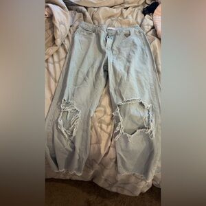 Vervet light blueish green jeans